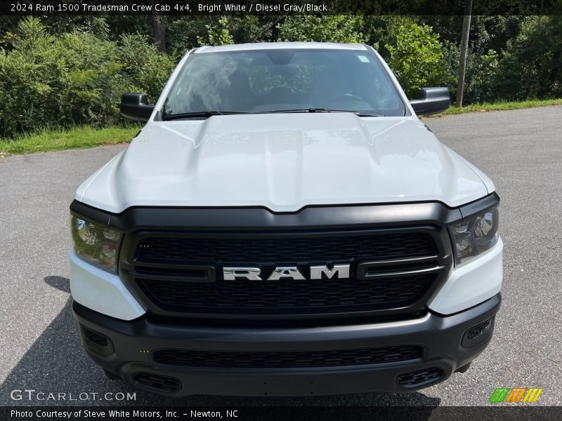 Bright White / Diesel Gray/Black 2024 Ram 1500 Tradesman Crew Cab 4x4