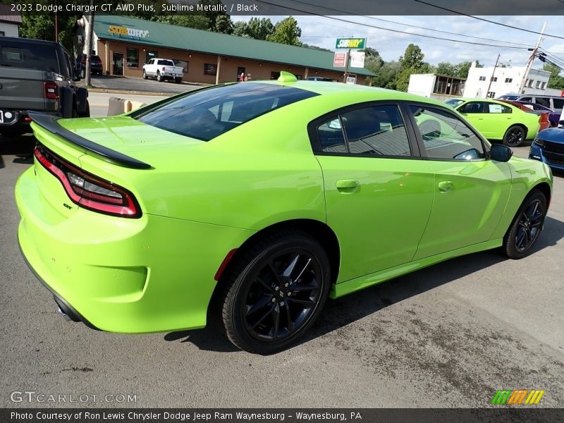 Sublime Metallic / Black 2023 Dodge Charger GT AWD Plus
