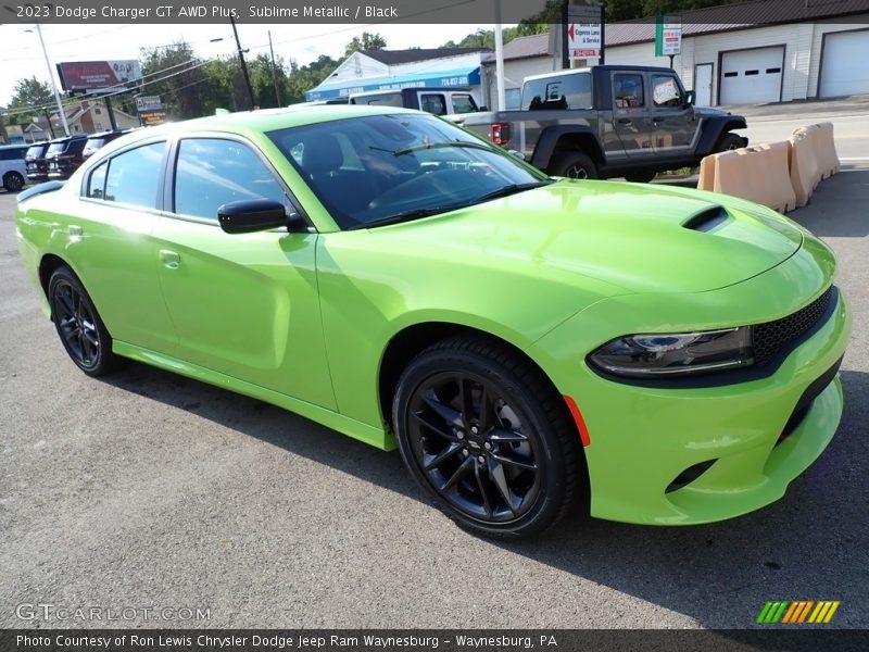 Sublime Metallic / Black 2023 Dodge Charger GT AWD Plus
