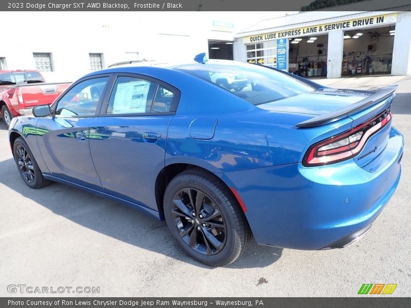 Frostbite / Black 2023 Dodge Charger SXT AWD Blacktop