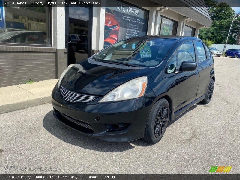 Crystal Black Pearl / Sport Black 2009 Honda Fit Sport