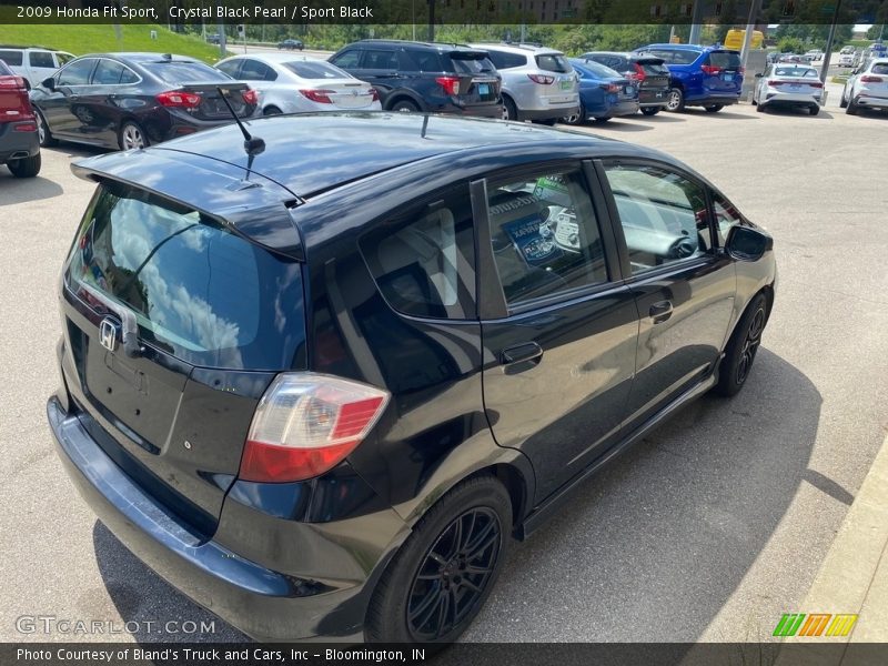 Crystal Black Pearl / Sport Black 2009 Honda Fit Sport