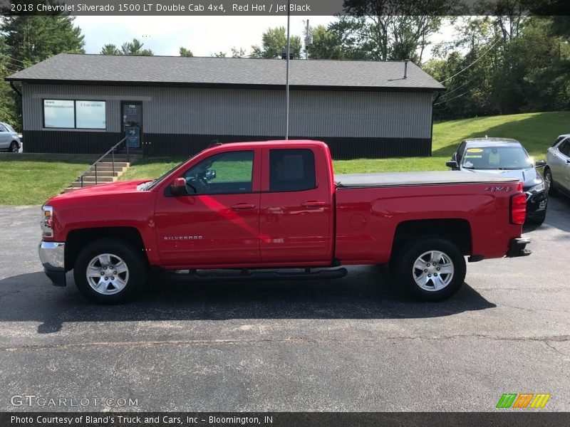 Red Hot / Jet Black 2018 Chevrolet Silverado 1500 LT Double Cab 4x4