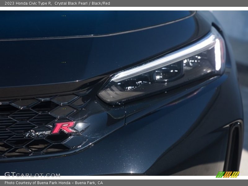 Crystal Black Pearl / Black/Red 2023 Honda Civic Type R