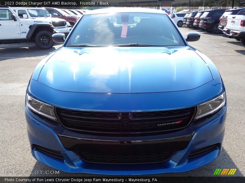 Frostbite / Black 2023 Dodge Charger SXT AWD Blacktop