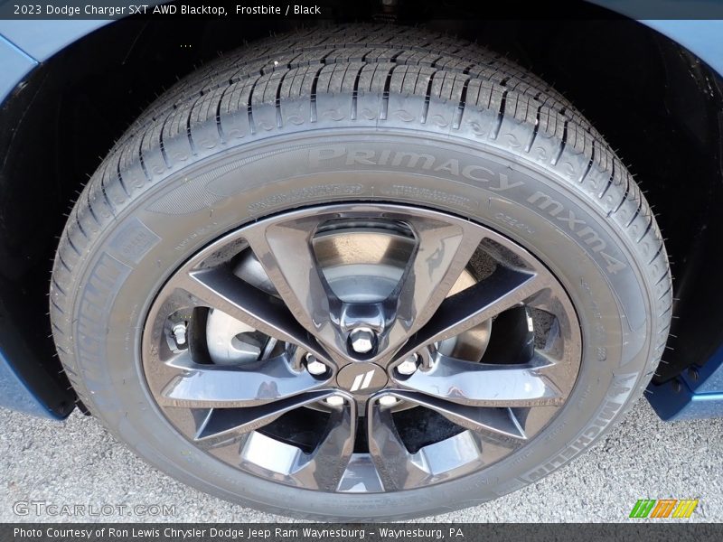 Frostbite / Black 2023 Dodge Charger SXT AWD Blacktop