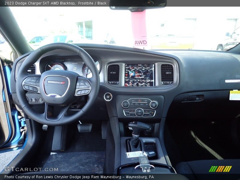 Frostbite / Black 2023 Dodge Charger SXT AWD Blacktop