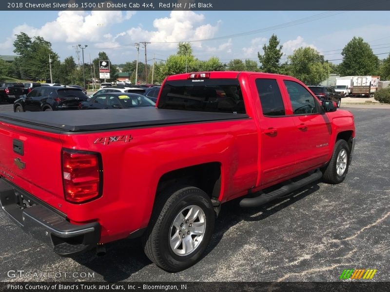 Red Hot / Jet Black 2018 Chevrolet Silverado 1500 LT Double Cab 4x4