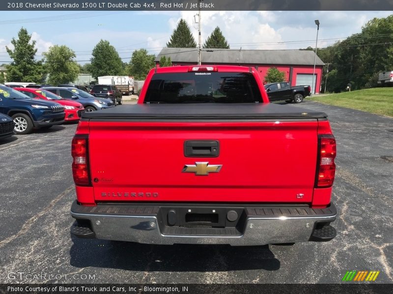 Red Hot / Jet Black 2018 Chevrolet Silverado 1500 LT Double Cab 4x4