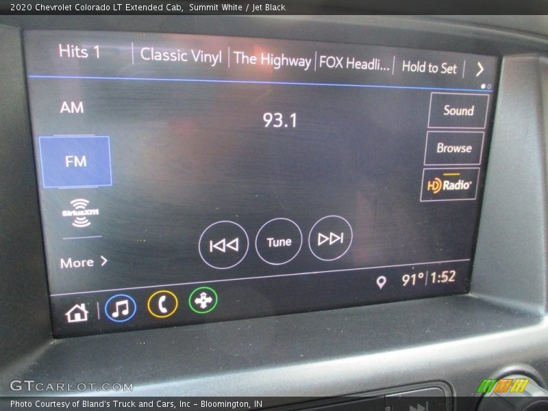 Summit White / Jet Black 2020 Chevrolet Colorado LT Extended Cab
