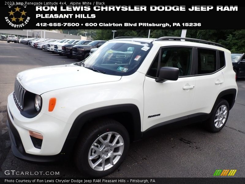 Alpine White / Black 2023 Jeep Renegade Latitude 4x4