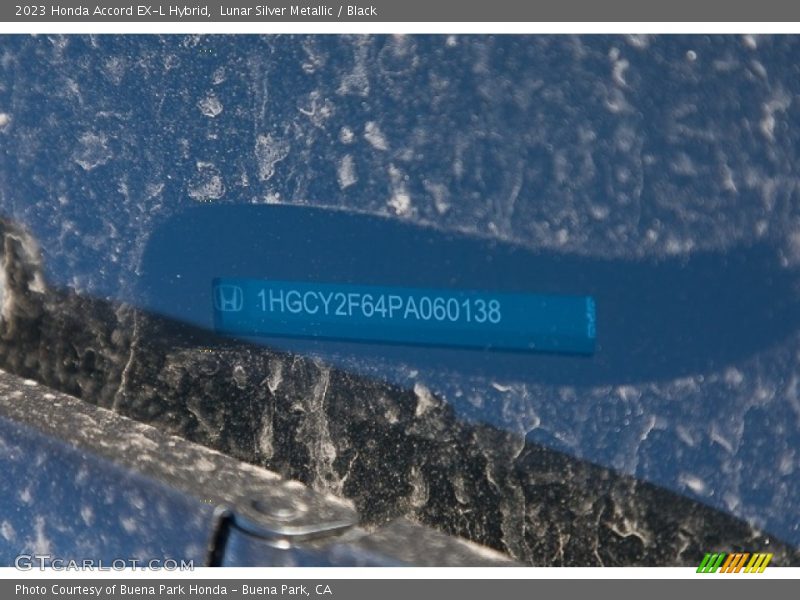 Lunar Silver Metallic / Black 2023 Honda Accord EX-L Hybrid