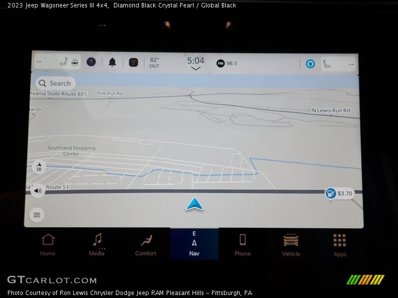 Navigation of 2023 Wagoneer Series III 4x4