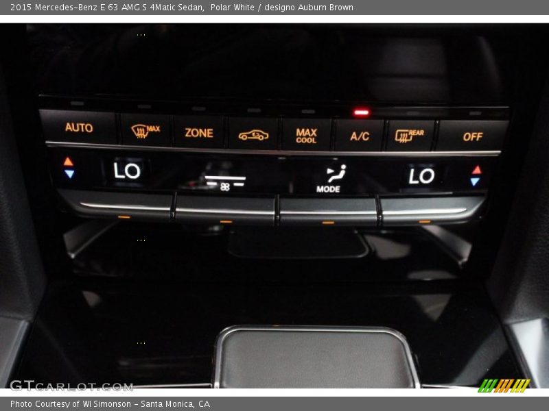 Controls of 2015 E 63 AMG S 4Matic Sedan