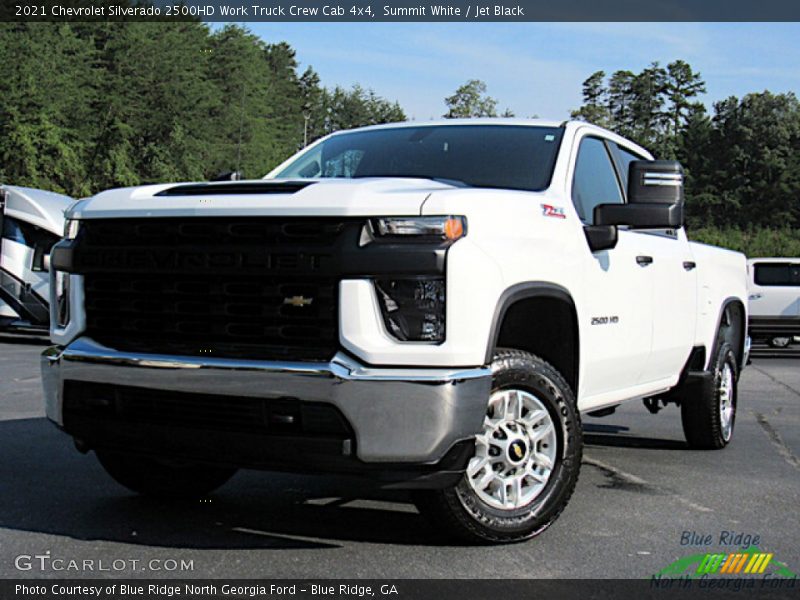 Summit White / Jet Black 2021 Chevrolet Silverado 2500HD Work Truck Crew Cab 4x4