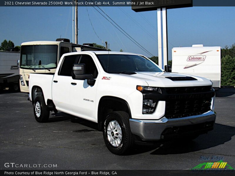 Summit White / Jet Black 2021 Chevrolet Silverado 2500HD Work Truck Crew Cab 4x4