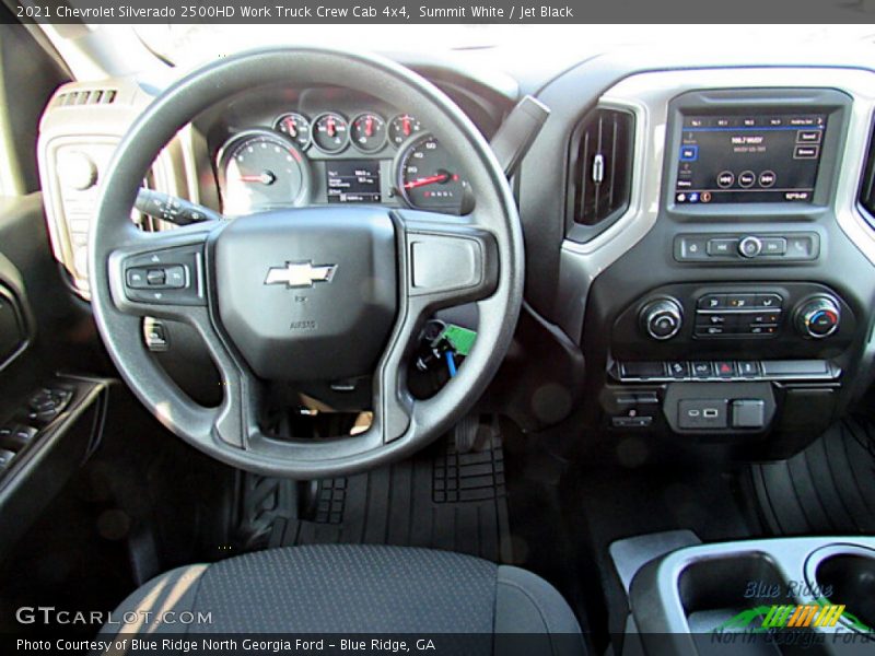 Summit White / Jet Black 2021 Chevrolet Silverado 2500HD Work Truck Crew Cab 4x4