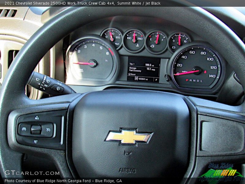 Summit White / Jet Black 2021 Chevrolet Silverado 2500HD Work Truck Crew Cab 4x4