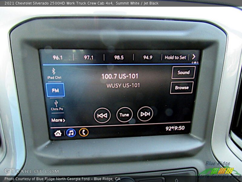 Summit White / Jet Black 2021 Chevrolet Silverado 2500HD Work Truck Crew Cab 4x4