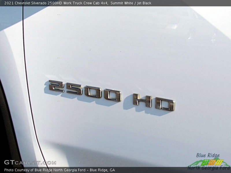 Summit White / Jet Black 2021 Chevrolet Silverado 2500HD Work Truck Crew Cab 4x4