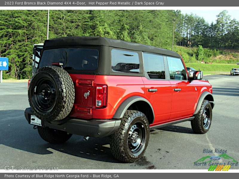 Hot Pepper Red Metallic / Dark Space Gray 2023 Ford Bronco Black Diamond 4X4 4-Door