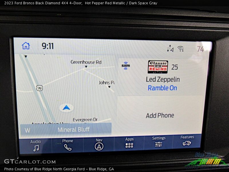 Hot Pepper Red Metallic / Dark Space Gray 2023 Ford Bronco Black Diamond 4X4 4-Door