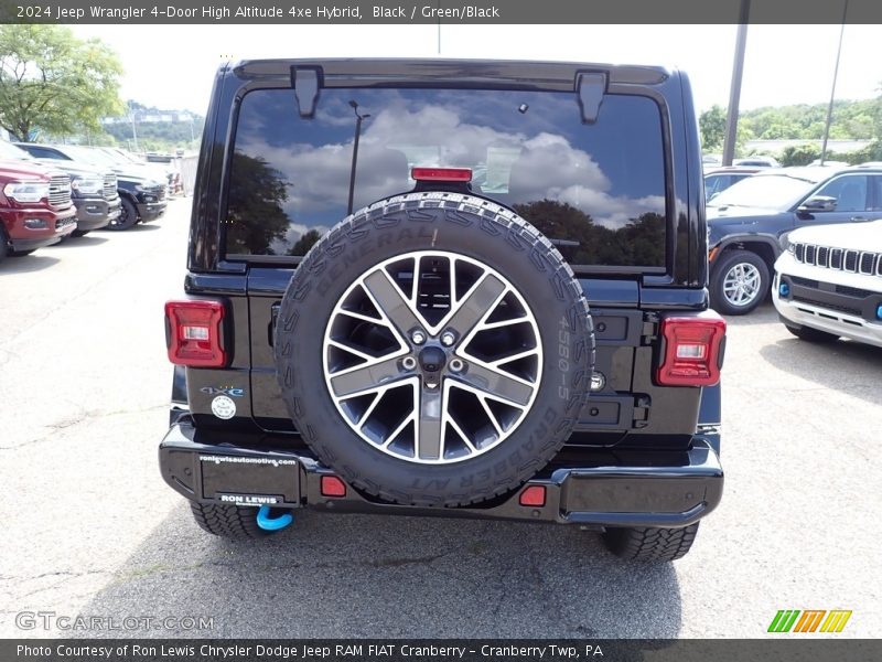 Black / Green/Black 2024 Jeep Wrangler 4-Door High Altitude 4xe Hybrid