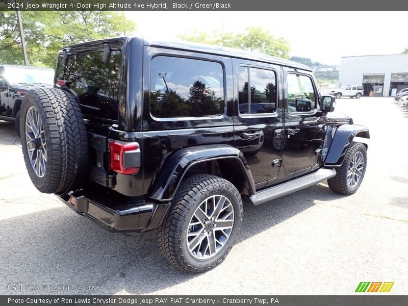 Black / Green/Black 2024 Jeep Wrangler 4-Door High Altitude 4xe Hybrid