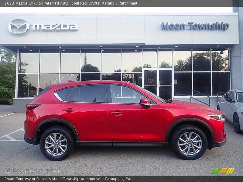 Soul Red Crystal Metallic / Parchment 2023 Mazda CX-5 S Preferred AWD