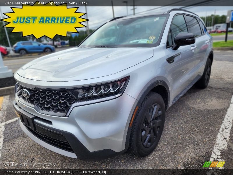 Sparkling Silver / Black 2021 Kia Sorento S AWD