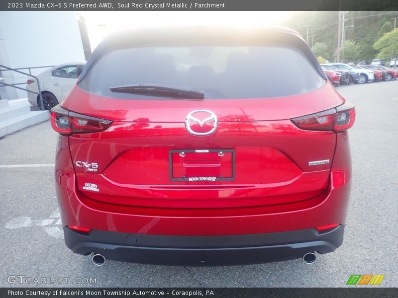 Soul Red Crystal Metallic / Parchment 2023 Mazda CX-5 S Preferred AWD
