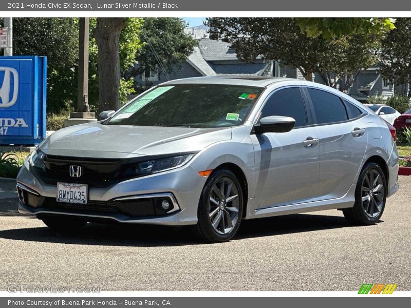 Front 3/4 View of 2021 Civic EX Sedan