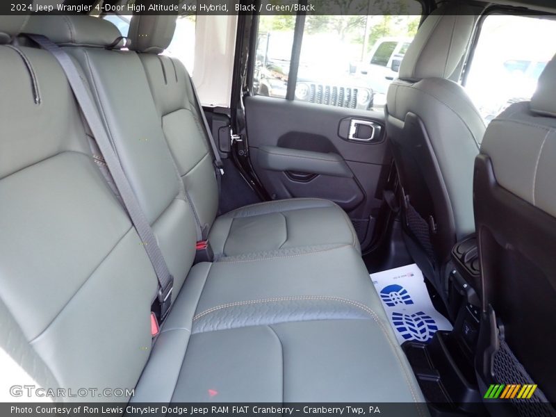 Black / Green/Black 2024 Jeep Wrangler 4-Door High Altitude 4xe Hybrid