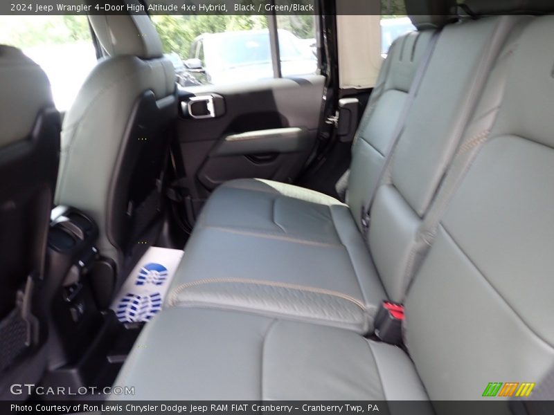Black / Green/Black 2024 Jeep Wrangler 4-Door High Altitude 4xe Hybrid