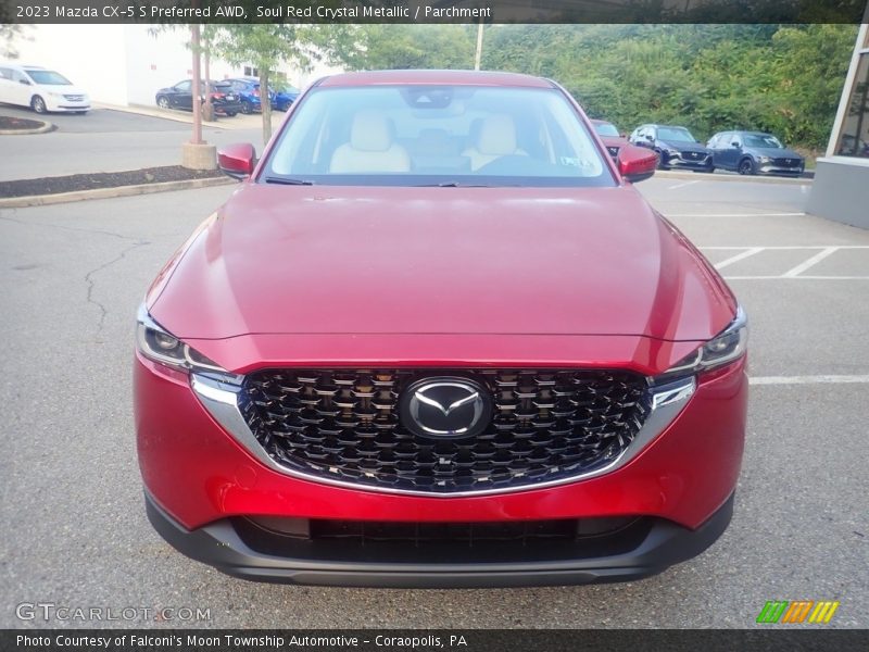 Soul Red Crystal Metallic / Parchment 2023 Mazda CX-5 S Preferred AWD