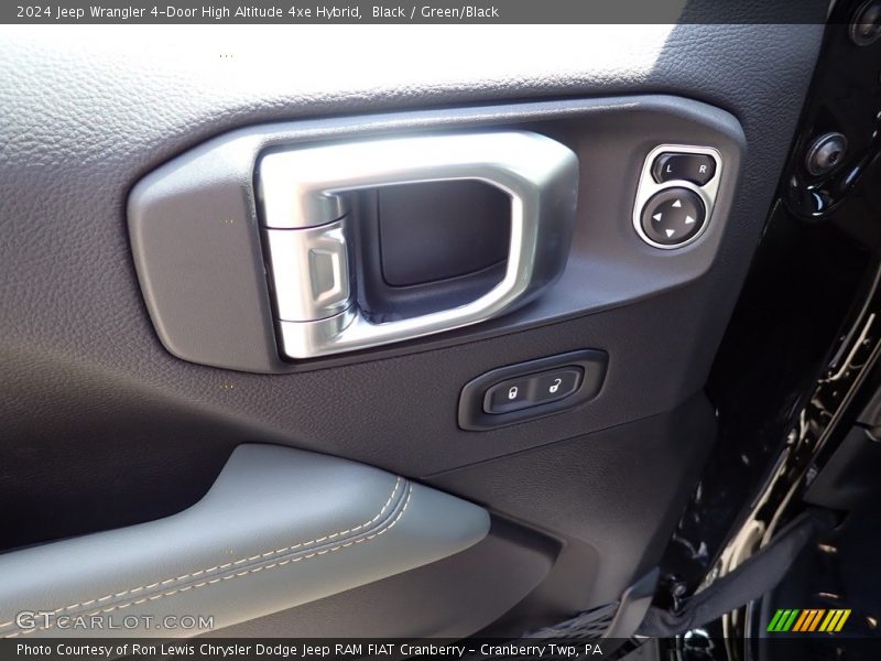 Black / Green/Black 2024 Jeep Wrangler 4-Door High Altitude 4xe Hybrid