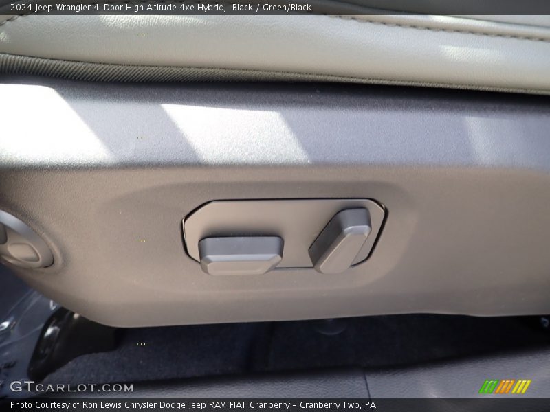 Black / Green/Black 2024 Jeep Wrangler 4-Door High Altitude 4xe Hybrid