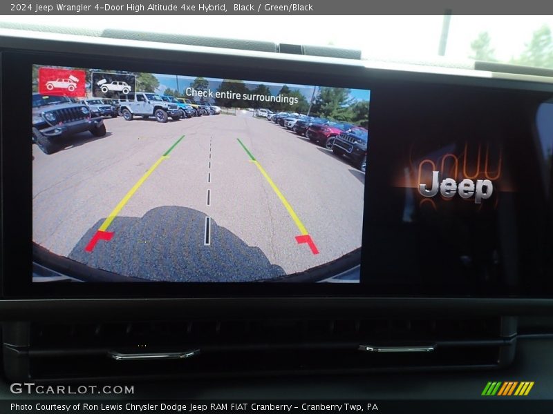 Black / Green/Black 2024 Jeep Wrangler 4-Door High Altitude 4xe Hybrid