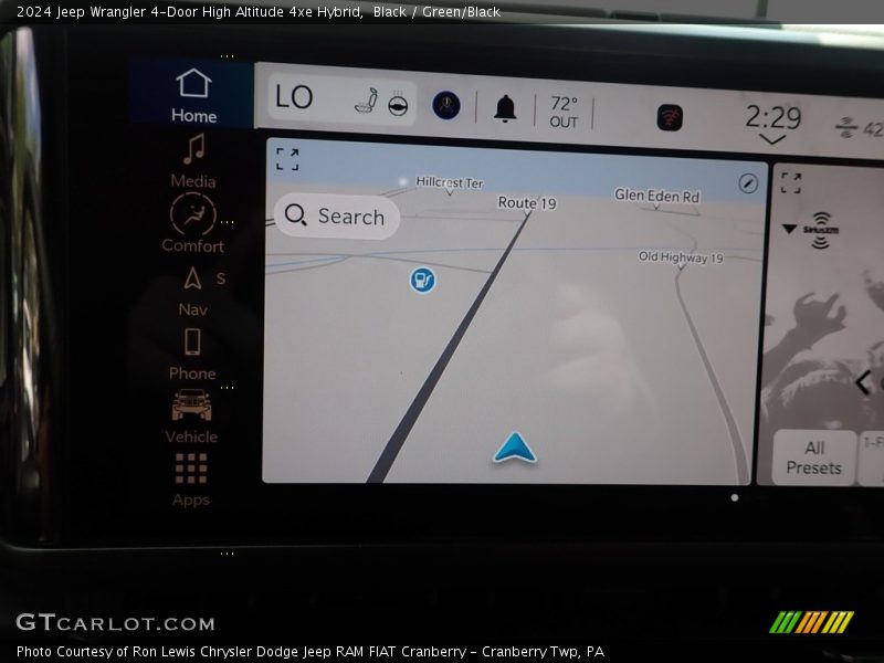 Black / Green/Black 2024 Jeep Wrangler 4-Door High Altitude 4xe Hybrid