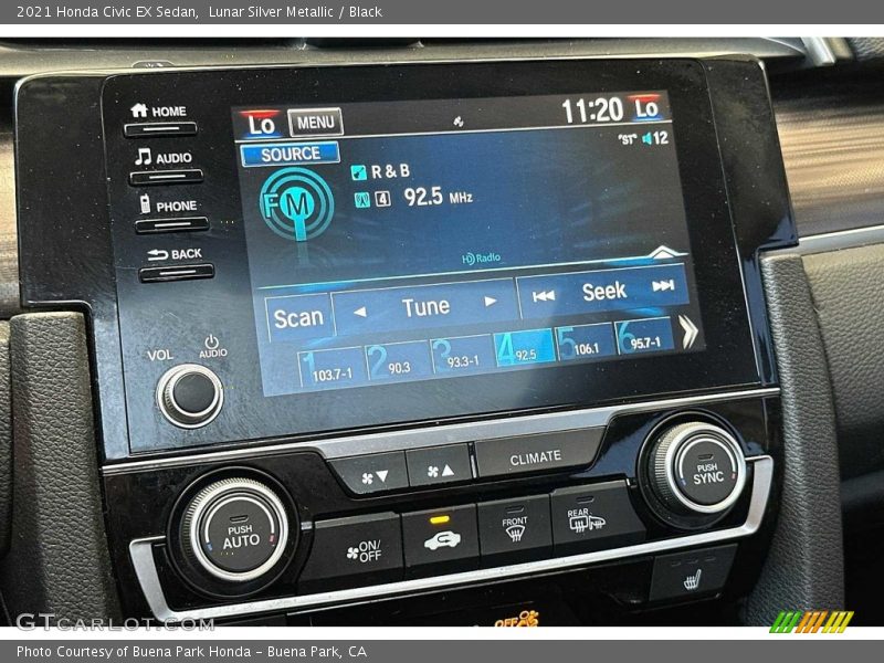 Controls of 2021 Civic EX Sedan