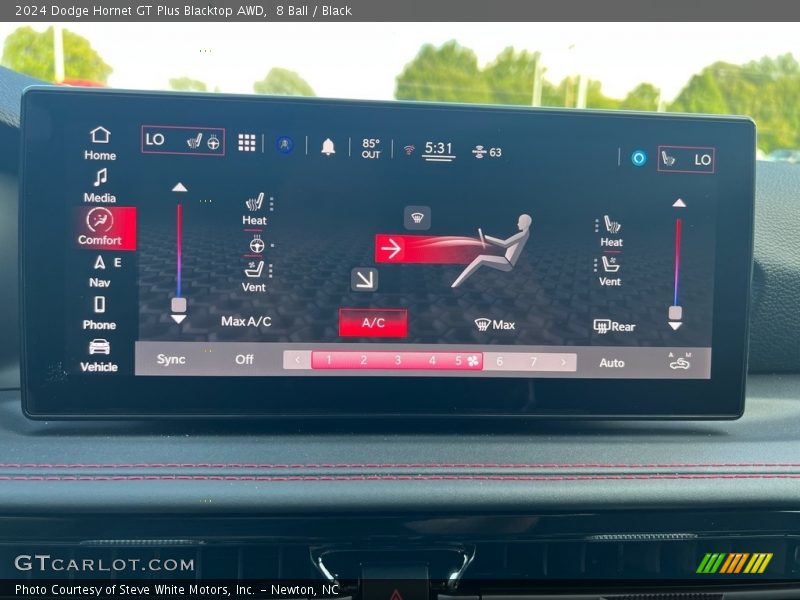Controls of 2024 Hornet GT Plus Blacktop AWD
