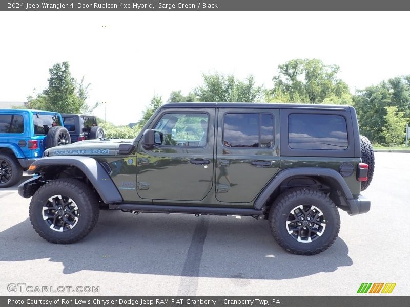 Sarge Green / Black 2024 Jeep Wrangler 4-Door Rubicon 4xe Hybrid