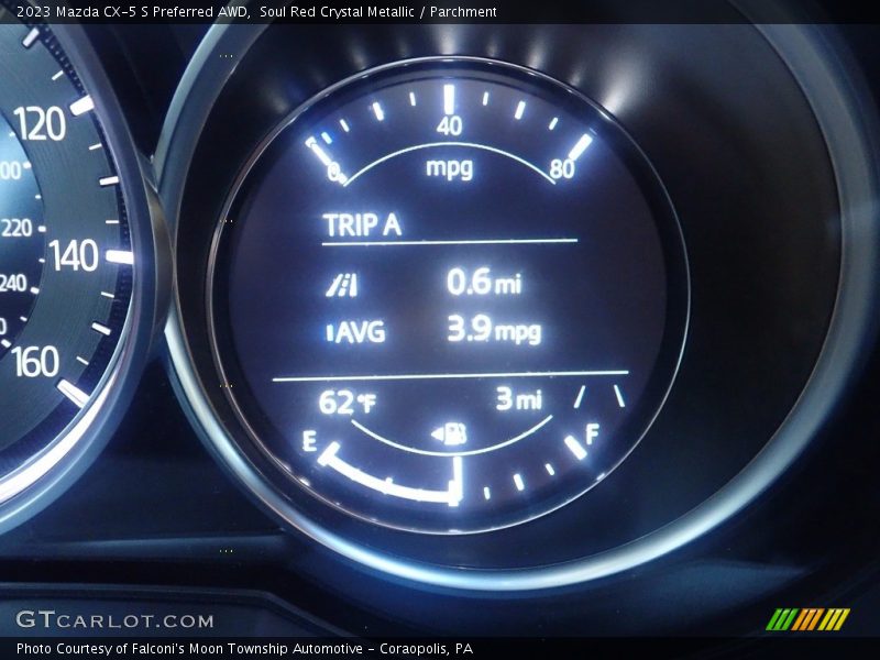 Soul Red Crystal Metallic / Parchment 2023 Mazda CX-5 S Preferred AWD
