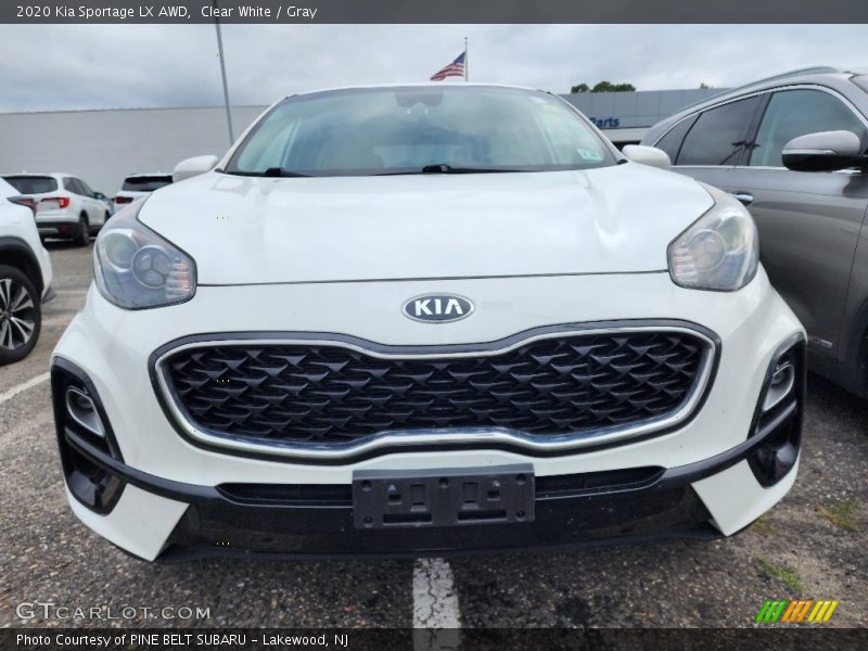 Clear White / Gray 2020 Kia Sportage LX AWD