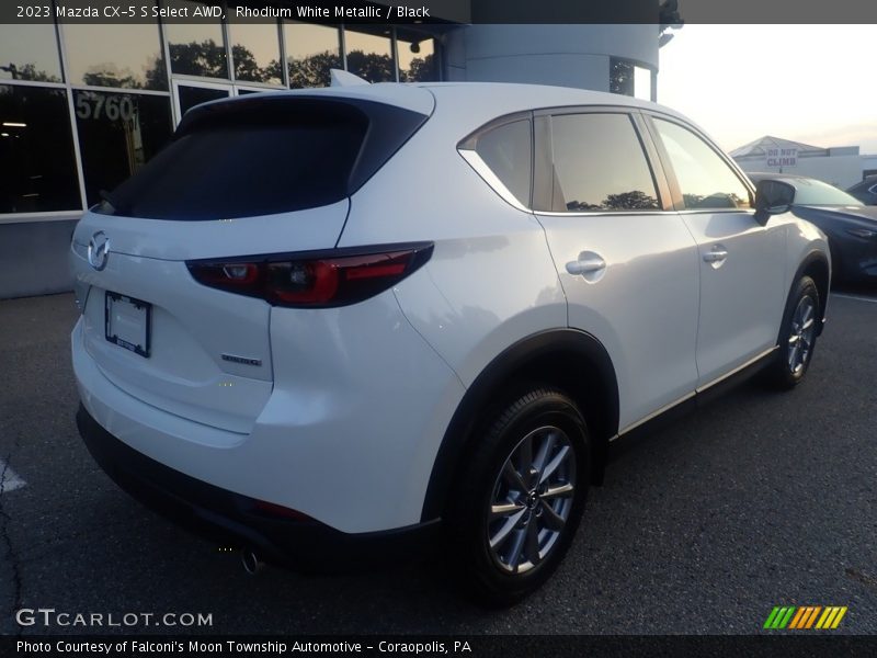 Rhodium White Metallic / Black 2023 Mazda CX-5 S Select AWD