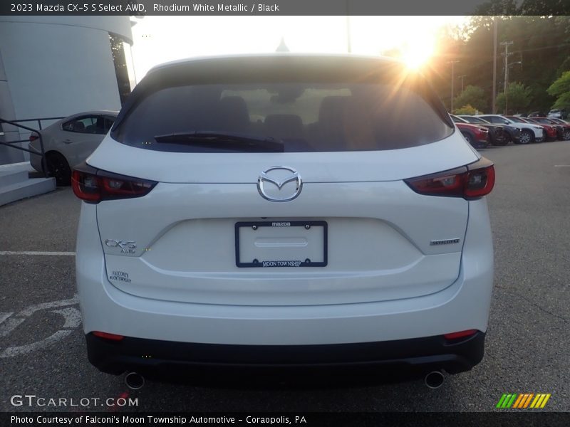 Rhodium White Metallic / Black 2023 Mazda CX-5 S Select AWD