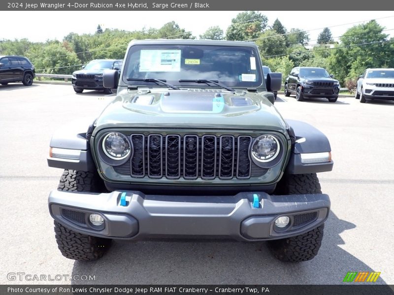 Sarge Green / Black 2024 Jeep Wrangler 4-Door Rubicon 4xe Hybrid