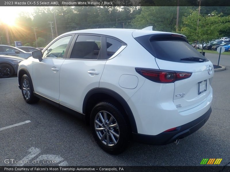 Rhodium White Metallic / Black 2023 Mazda CX-5 S Select AWD