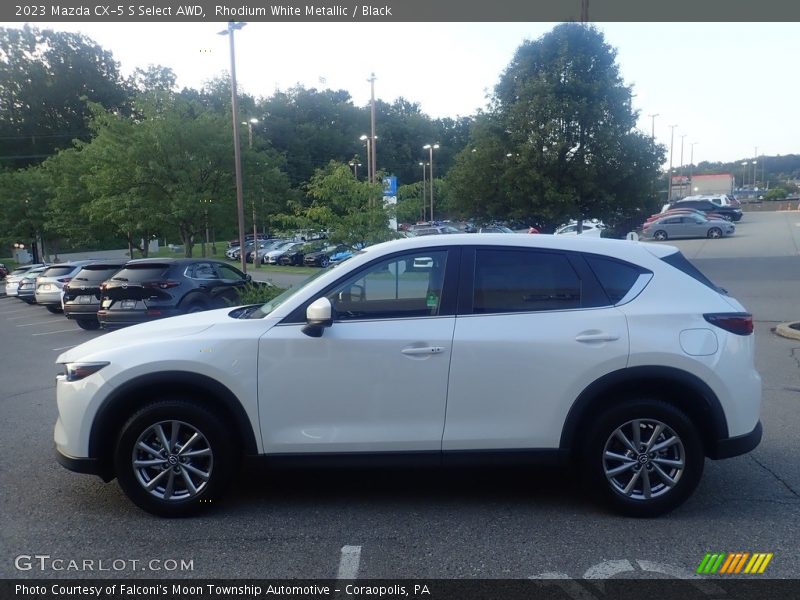 Rhodium White Metallic / Black 2023 Mazda CX-5 S Select AWD