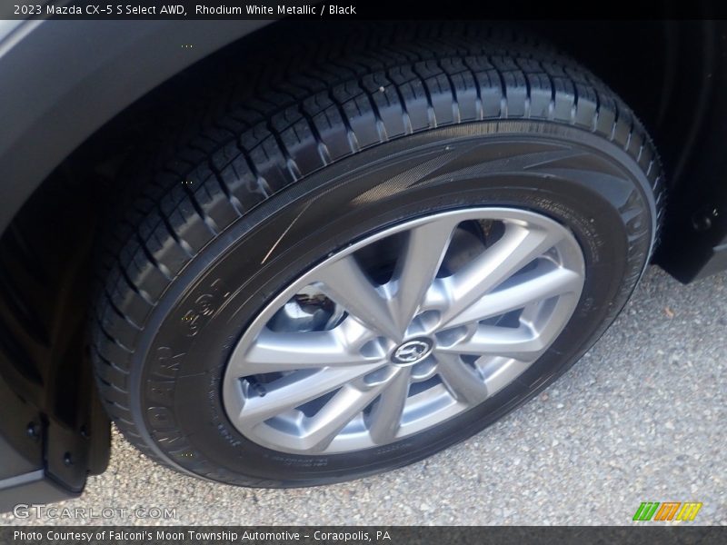 Rhodium White Metallic / Black 2023 Mazda CX-5 S Select AWD